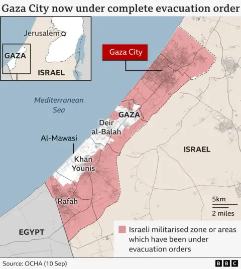 Countless Gaza Residents Flee as Military Forces Push Deeper into Urban Areas