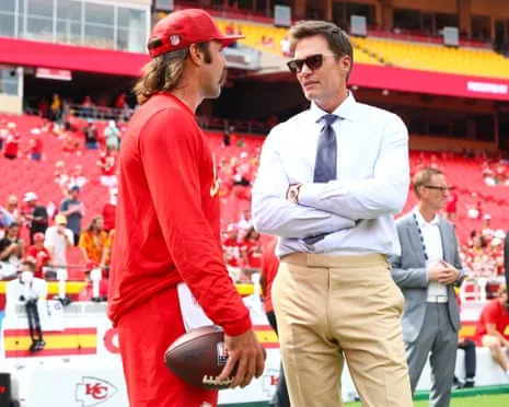 The seven-time Super Bowl champion sparks fan criticism following being spotted in Vegas team booth