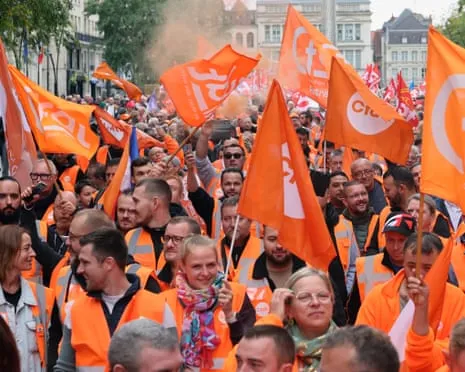 France-Wide Strike Demonstrations Draws Massive Crowds Taking to the Streets In France